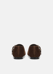 Daniela Suede Mary Jane Flat in Loafers & Flats | VINCE Women