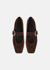 Daniela Suede Mary Jane Flat in Loafers & Flats | VINCE Women