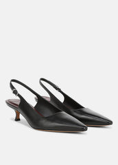 Sabra Leather Slingback Heel in Heels | VINCE Women