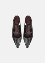 Sabra Leather Slingback Heel in Heels | VINCE Women