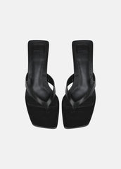 San Juan Leather Heeled Thong Sandal in Heels | VINCE Women