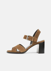 Salma Suede Heeled Sandal in Heels | VINCE Women