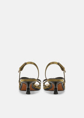 Tali Satin Slingback Sandal in Heels | VINCE Women