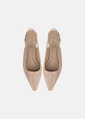 Sabra Leather Slingback Heel in Heels | VINCE Women
