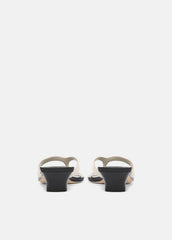 San Juan Leather Heeled Thong Sandal in Heels | VINCE Women