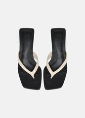San Juan Leather Heeled Thong Sandal in Heels | VINCE Women
