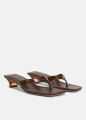 San Juan Jelly Heeled Thong Sandal in Sandals | VINCE Women