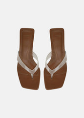 San Juan Jelly Heeled Thong Sandal in Sandals | VINCE Women