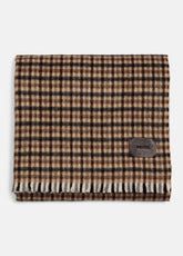 Gingham Wool-Cashmere Oversized Wrap in Scarves & Hats | VINCE Women