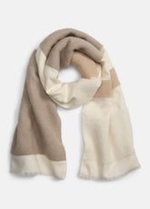Brushed Alpaca-Blend Colorblock Scarf in Scarves & Hats | VINCE Women