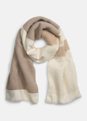 Brushed Alpaca-Blend Colorblock Scarf in Scarves & Hats | VINCE Women