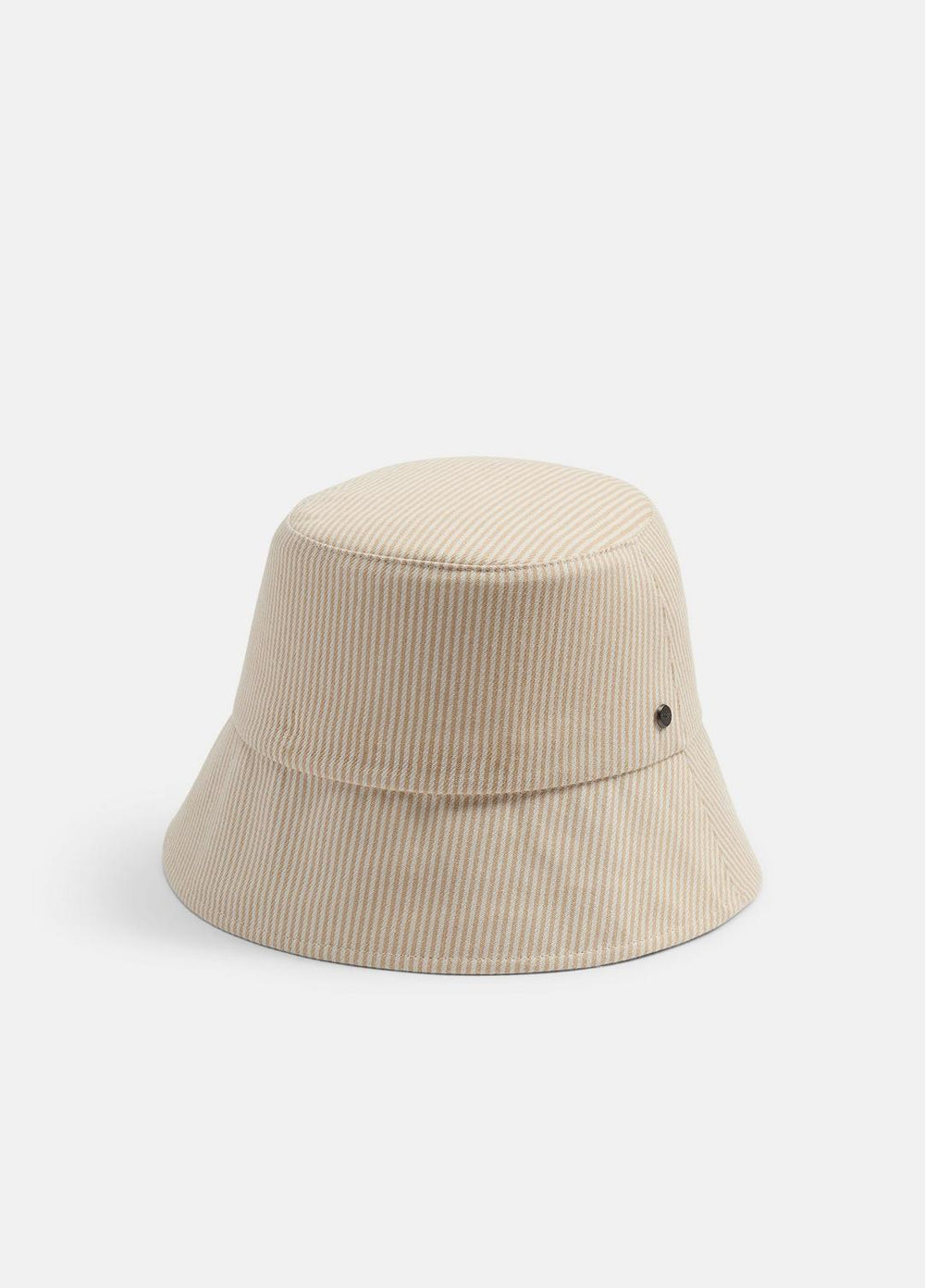 Stripe Cotton Canvas Bucket Hat in Scarves & Hats | VINCE Women
