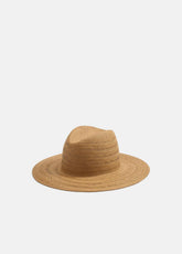 Herringbone-Weave Straw Panama Hat in Scarves & Hats | VINCE Women
