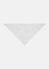 Trellis Plaid Cotton-Blend Headkerchief in Scarves & Hats | VINCE Women