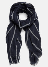 Cotton Gauze Awning Stripe Scarf in Scarves & Hats | VINCE Women