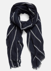 Cotton Gauze Awning Stripe Scarf in Scarves & Hats | VINCE Women