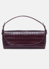 Sabrina Croc-Embossed Leather Mini Top-Handle Bag in Handbags | VINCE Women