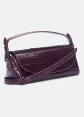 Sabrina Croc-Embossed Leather Mini Top-Handle Bag in Handbags | VINCE Women