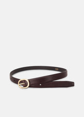 Women's 20mm Spazzolato Leather Belt in Belts | VINCE Women