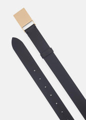 Women's 30mm Plaque Leather Belt in Belts | VINCE Women
