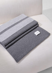 Cashmere Jersey Stripe Throw in Pillows & Blankets | VINCE Women