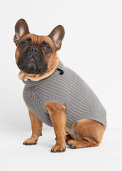 Wool and Cashmere Shaker-Stitch Dog Sweater in Dog Accessories | VINCE Women