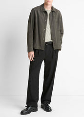 Nubuck Leather Trucker Jacket in Leather Jackets | VINCE Men