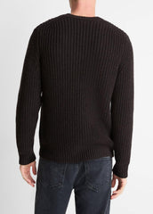 Utility Shaker Merino Wool Sweater in Crew Neck | VINCE Men
