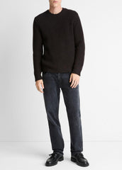 Utility Shaker Merino Wool Sweater in Crew Neck | VINCE Men