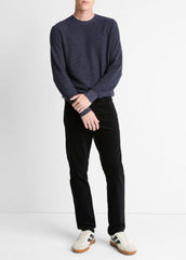 Geo-Jacquard Wool-Blend Crew Neck Sweater in Crew Neck | VINCE Men