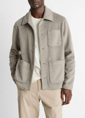 Double-Knit Chore Jacket in Jackets | VINCE Men