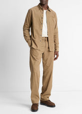 Louie Relaxed Cotton Corduroy Elastic-Waist Pant in Trousers | VINCE Men