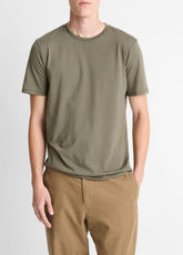 Pima Cotton Crew Neck T-Shirt in Short Sleeve | VINCE Men