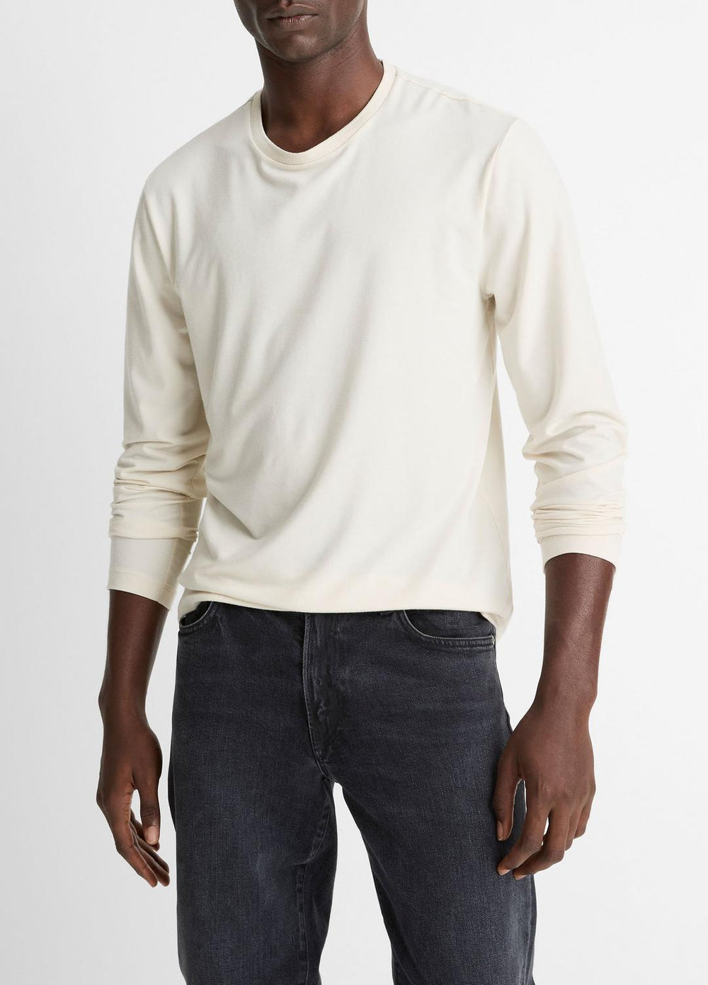 Triblend Jersey Long-Sleeve T-Shirt in Long Sleeve | VINCE Men