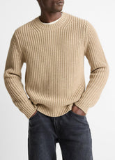 Utility Shaker Merino Wool Sweater in Crew Neck | VINCE Men