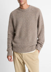 Donegal Cashmere Raglan-Sleeve Sweater in Crew Neck | VINCE Men