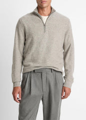 Plush Cashmere Quarter-Zip Sweater in Quarter Zip | VINCE Men