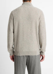 Plush Cashmere Quarter-Zip Sweater in Quarter Zip | VINCE Men