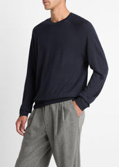 Featherweight Wool-Cashmere Crew Neck Sweater in Crew Neck | VINCE Men