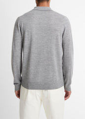 Wool Polo Sweater in Sweaters | VINCE Men