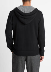 Cashmere Zip-Front Hoodie in Cashmere | VINCE Men