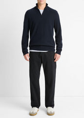 Plush Cashmere Quarter-Zip Sweater in Quarter Zip | VINCE Men