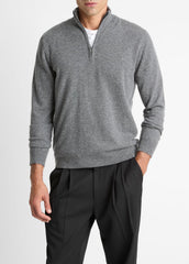 Cashmere Quarter-Zip Sweater in Quarter Zip | VINCE Men