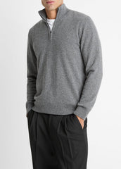 Cashmere Quarter-Zip Sweater in Quarter Zip | VINCE Men