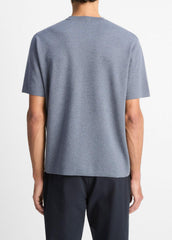 Milano Short-Sleeve Crew Neck Sweater in Crew Neck | VINCE Men
