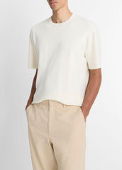 Milano Short-Sleeve Crew Neck Sweater in Crew Neck | VINCE Men