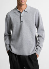 Italian Merino Wool Milano Polo Sweater in Sweaters | VINCE Men