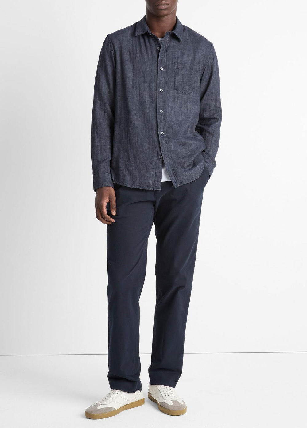 Double Face Long Sleeve in Long Sleeve | VINCE Men