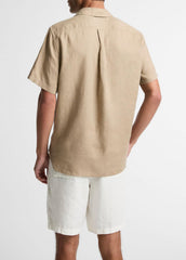 Linen Short-Sleeve Shirt in Long Sleeve | VINCE Men