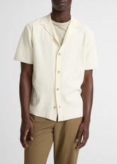 Merino Wool Cabana Shirt in Short Sleeve | VINCE Men